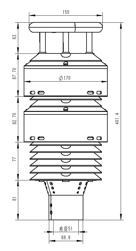 一體化負氧離子傳感器 一體化負氧離子傳感器