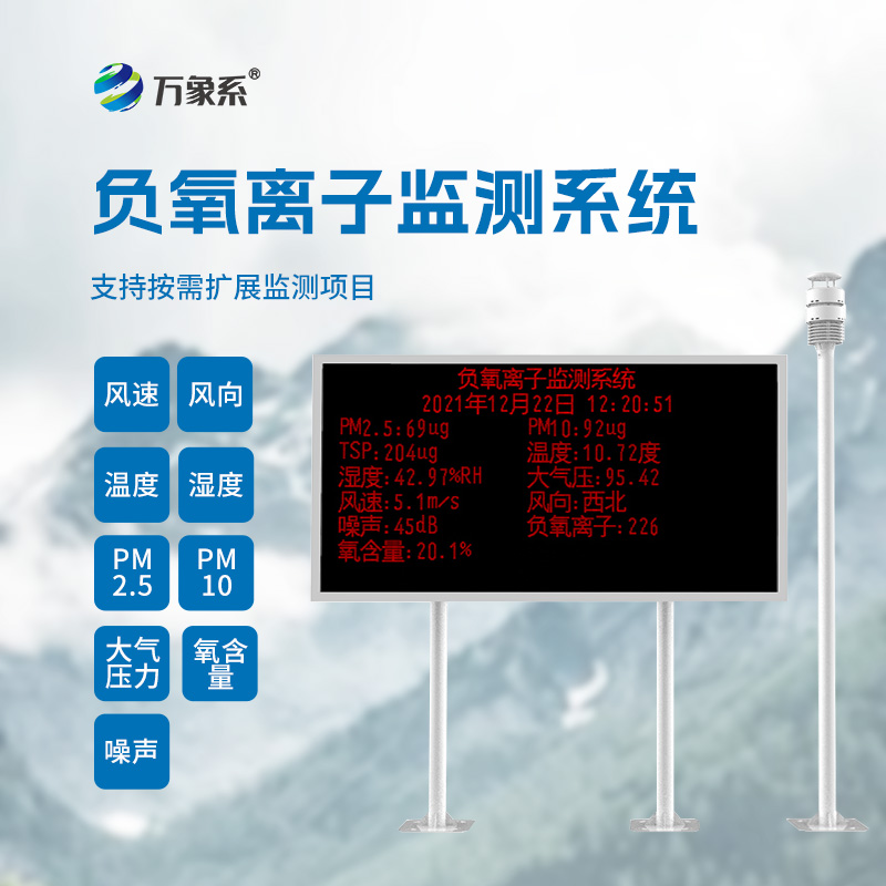 多參數監測，全方位守護：大氣負氧離子自動監測系統