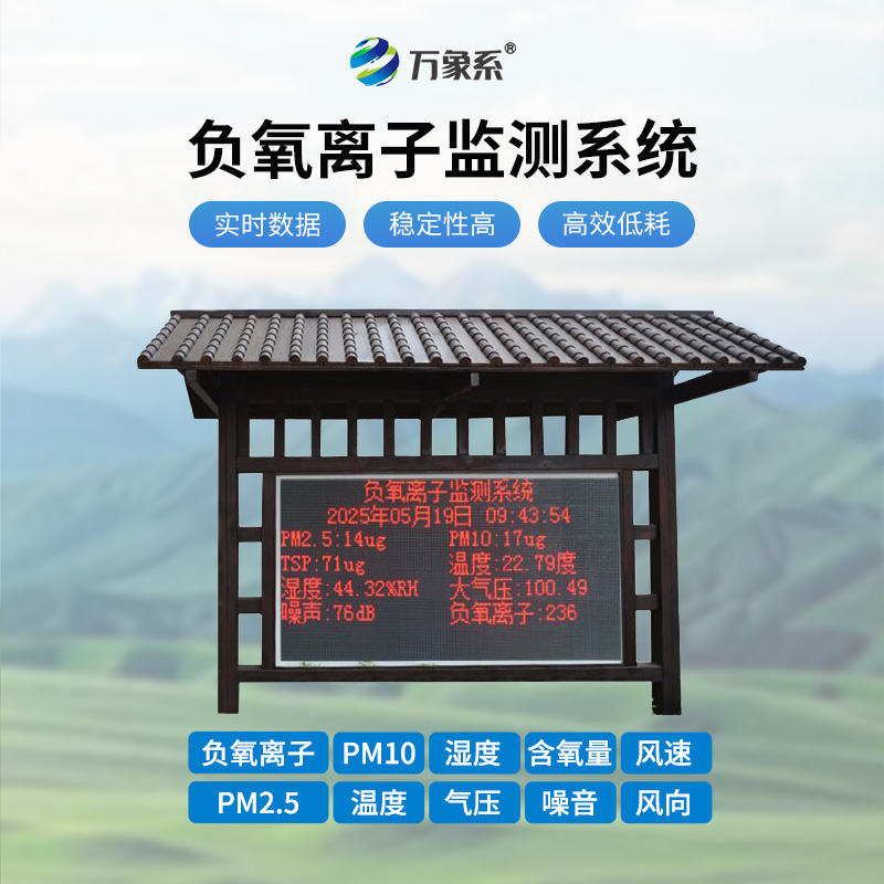 防腐木韻，清新呼吸：景區空氣負氧離子監測儀