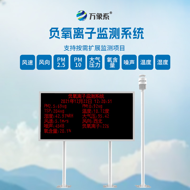 大氣負氧離子自動監測系統